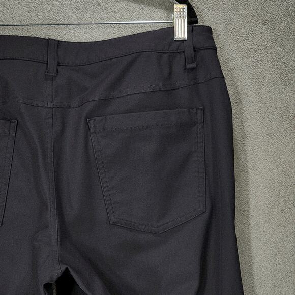 Lululemon ABC Pant 34x30 Men Slim Fit Black 5704s Performance Stretch Zip Pocket - Picture 12 of 13